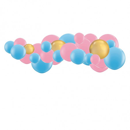 Kit Guirlande de Ballons Organiques - Modèle Gender Reveal