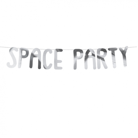 Guirlande Space Party Argent - Anniversaire Astronaute & Espace