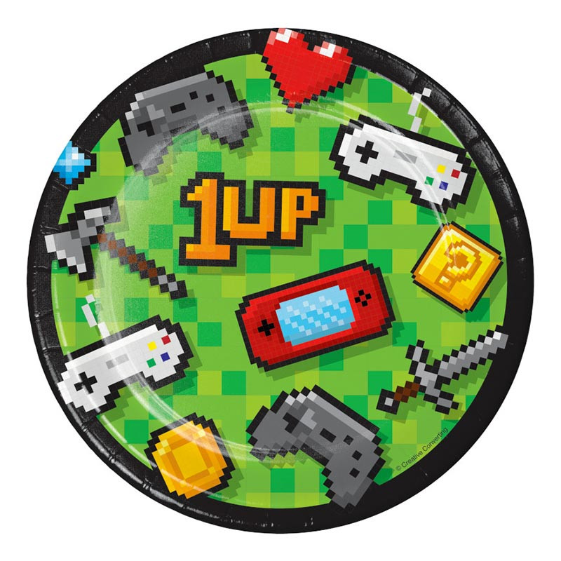 Assiettes Jeux Videos Theme Deco Fete Gaming Party