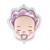 Grand ballon bébé fille avec tétine rose - Décoration baby shower Grand ballon bébé fille avec tétine rose - Décoration baby shower
