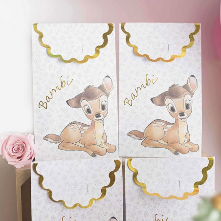 6 Boîtes Cadeaux Invités Premium Thème Bambi - Disney Vintage Collection Premium