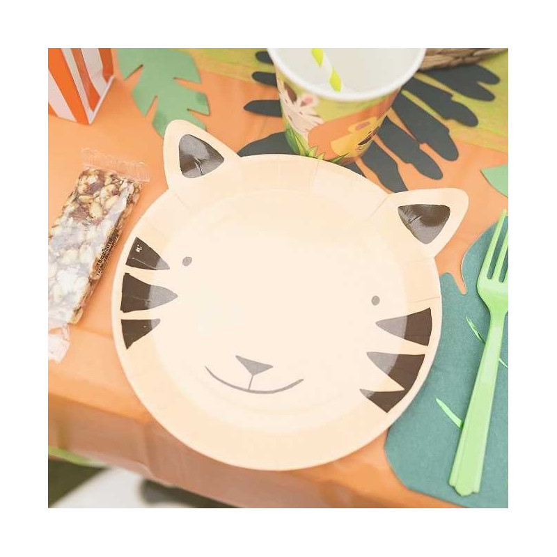 Petites Assiettes Tigre Fete D Anniversaire Theme Jungle Party Safari Petites Assiettes Tigre Fete D Anniversaire Theme Jungle Party Safari