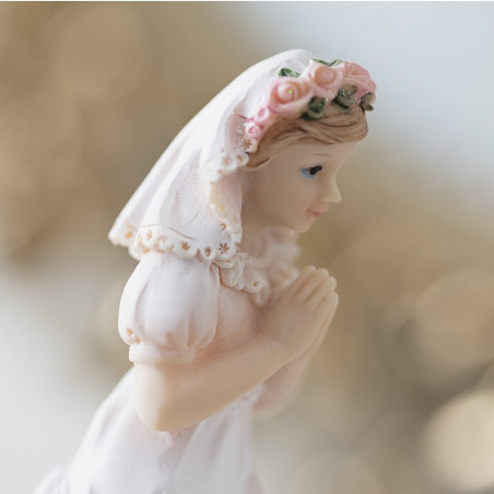 Figurine Fille en Résine pour Première Communion
