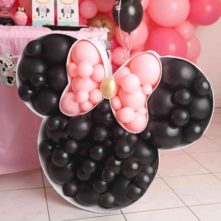 100 Mini Ballons Latex Noir Fête - 5 pouces 12cm