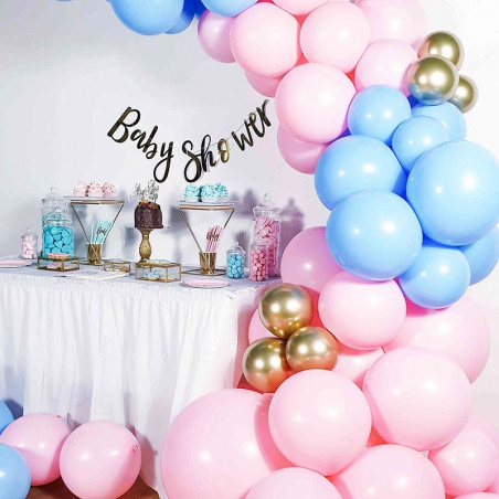 Kit Arche de Ballons Organiques - Modèle Gender Reveal