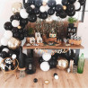 Arche de ballons organiques Noël Naturel Blanc et Blanc Nacré Flocons Arche de ballons organiques Noël Naturel Blanc et Blanc Nacré Flocons