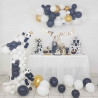 Guirlande de ballons organiques Noël - Noir Blanc et doré Guirlande de ballons organiques Noël - Noir Blanc et doré