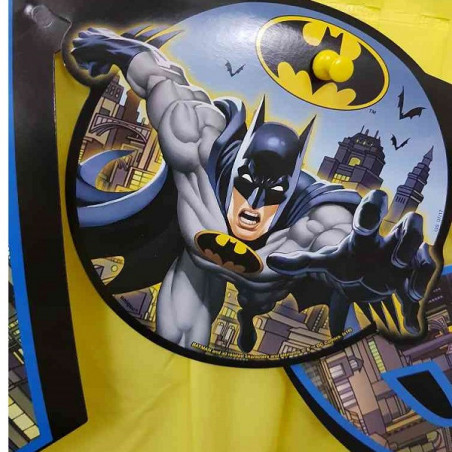 Banderole Happy Birthday Batman - Anniversaire à thème super héros