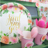Grandes Assiettes Premium Sweet Baby Girl Motifs Liberty Fleurs Roses Vintage Grandes Assiettes Premium Sweet Baby Girl Motifs Liberty Fleurs Roses Vintage