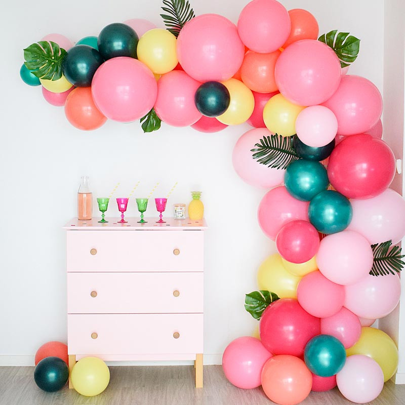 Kit Arche de Ballons Organiques - Modèle Toucan Tropical