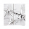 Grande étoile relief argent brillant Grande étoile relief argent brillant
