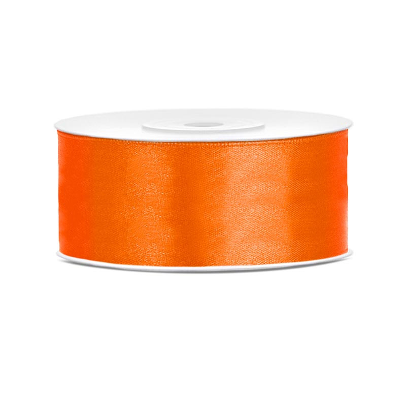 Ruban Satin Large 25mm Orange 25 mètres