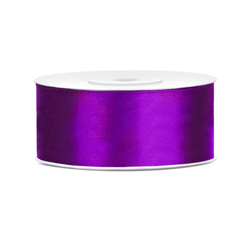 Grand Ruban 25mm Satin Violet 25m
