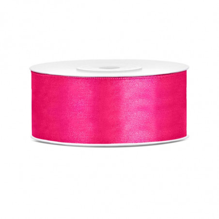 Grand Ruban 25mm Satin Rose Framboise