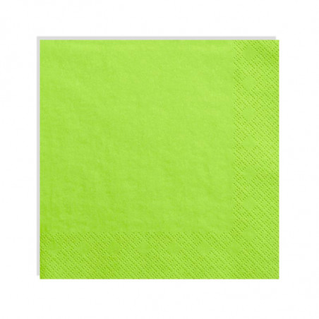 Grandes serviettes en Papier Vert Anis - Vaisselle jetable