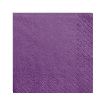 Grandes Serviettes en Papier Violet Foncé