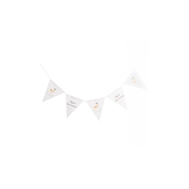 Banderole A Fanions Anniversaire Biche Renne Bambi Decoration Banderole A Fanions Anniversaire Biche Renne Bambi Decoration