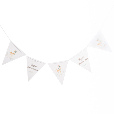 Banderole A Fanions Anniversaire Biche Renne Bambi Decoration Banderole A Fanions Anniversaire Biche Renne Bambi Decoration