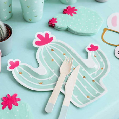 Assiettes Cactus - Anniversaire pour enfant