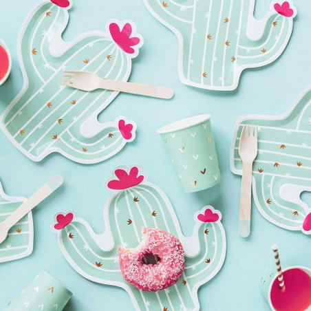 Assiettes Cactus - Anniversaire pour enfant