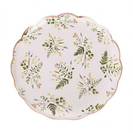 Grandes assiettes Liberty Fleurs - Collection décoration florale