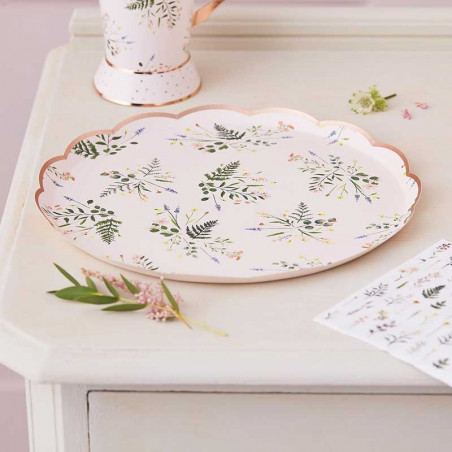 Grandes assiettes Liberty Fleurs - Collection décoration florale