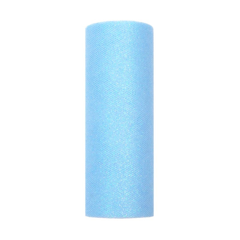 Chemin de table bleu pailleté - Décoration de table