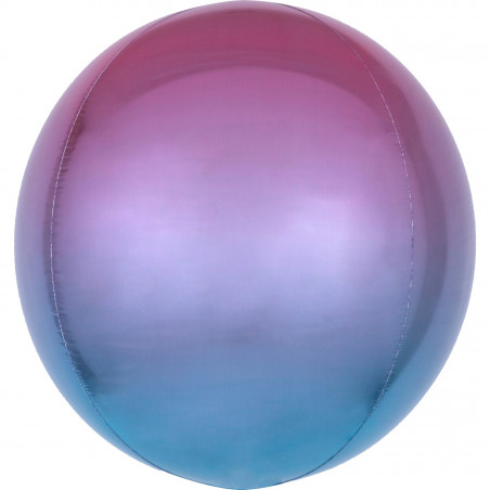Ballon Miroir Premium Rose Bleu Parme - Orb Ombré Décoration