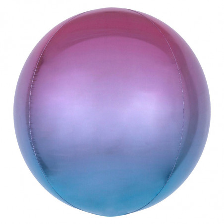 Ballon Miroir Premium Rose Bleu Parme - Orb Ombré Décoration