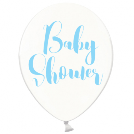 Ballons Latex Baby Shower bleu - Décoration Baby Shower Garçon