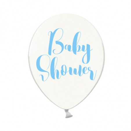 Ballons Latex Baby Shower bleu - Décoration Baby Shower Garçon