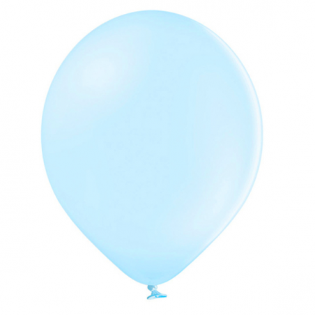 100 Ballons 27cm Latex Bleu Pastel Poudré Fête