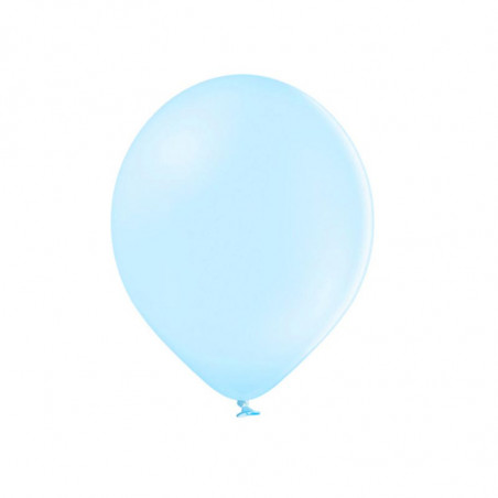 100 Ballons 27cm Latex Bleu Pastel Poudré Fête