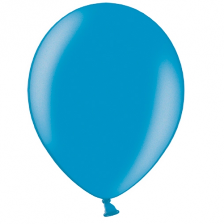 100 Ballons - Maxi sachet - Gonflables Latex Bleu Electrique Nacrés Premium Décoration Fête