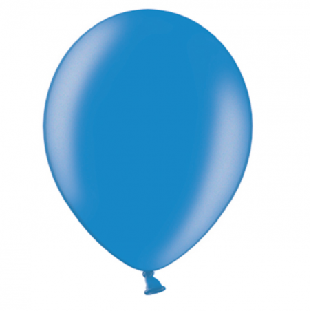 100 Ballons - Maxi sachet - Gonflables Latex Bleu Electrique Nacrés Premium Décoration Fête