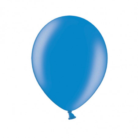 100 Ballons - Maxi sachet - Gonflables Latex Bleu Electrique Nacrés Premium Décoration Fête