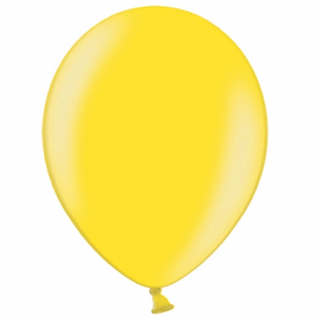 100 Ballons - Maxi Sachet Gonflables Latex Jaune Nacrés Premium Décoration Fête