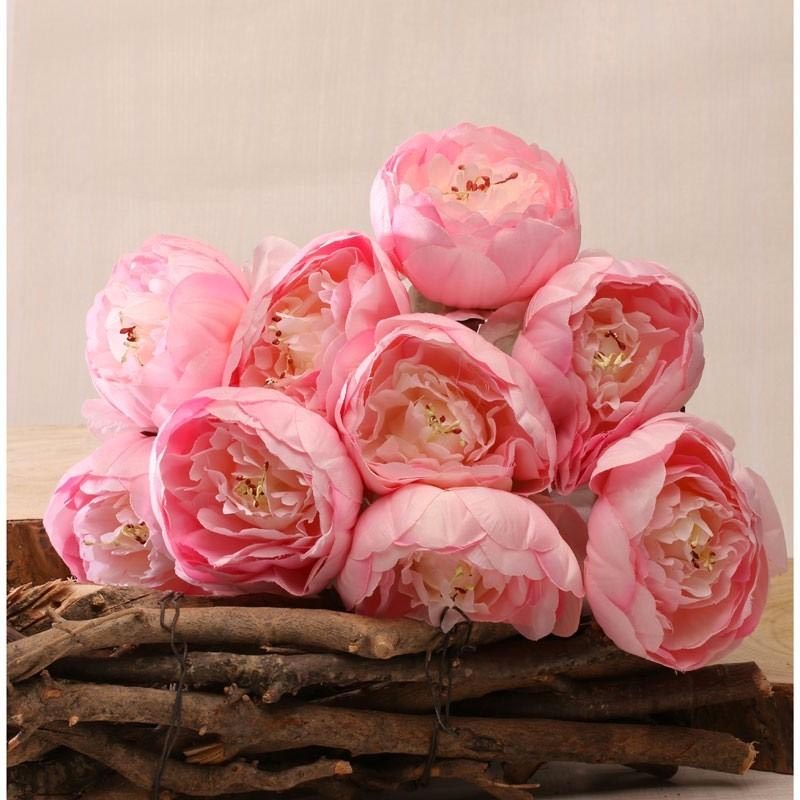 Bouquet De Pivoines Roses Fleur Artificielle Decoration De Fete Bouquet De Pivoines Roses Fleur Artificielle Decoration De Fete