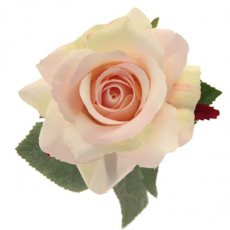 Rose Clair Fleur Artificielle Premium sur Tige