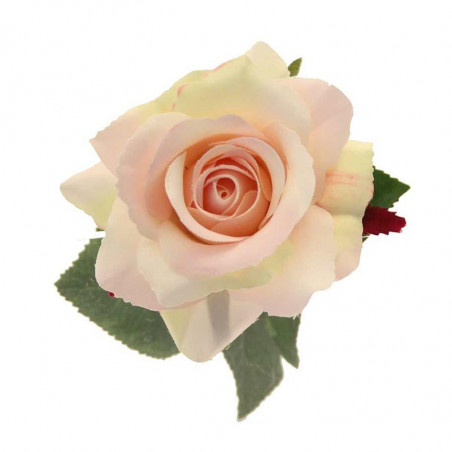 Rose Clair Fleur Artificielle Premium sur Tige