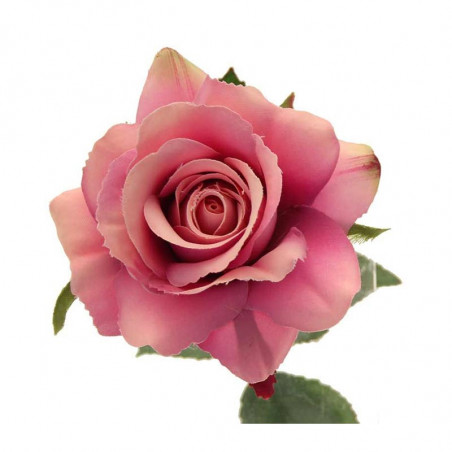 Rose Mauve Fleur Artificielle Premium sur Tige