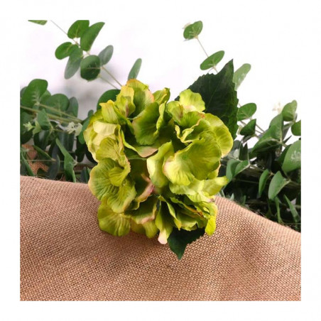 Hortensias Verts - Fleurs Artificielles Premium