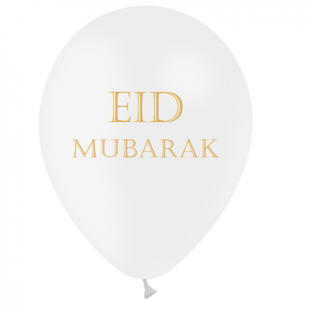 Ballons Latex Eid Mubarak - Premium