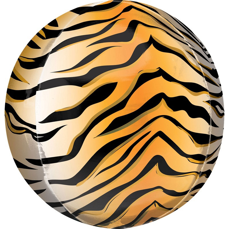 ballon miroir orb tigre safari animaux savane jungle party