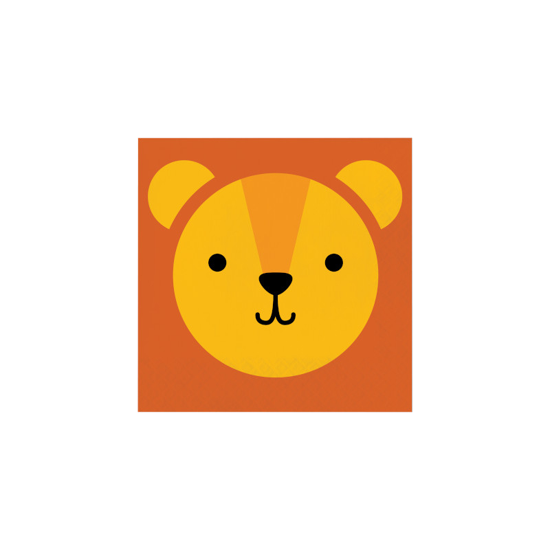 Grandes Serviettes En Papier Lion Anniversaire Decoration De Table Grandes Serviettes En Papier Lion Anniversaire Decoration De Table