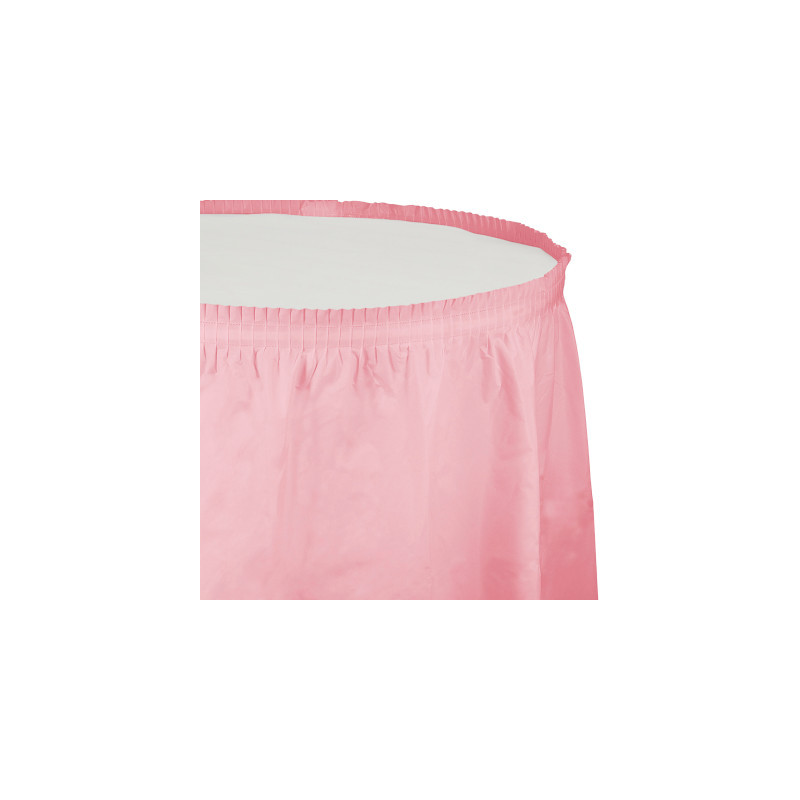 Jupe de sale table rose