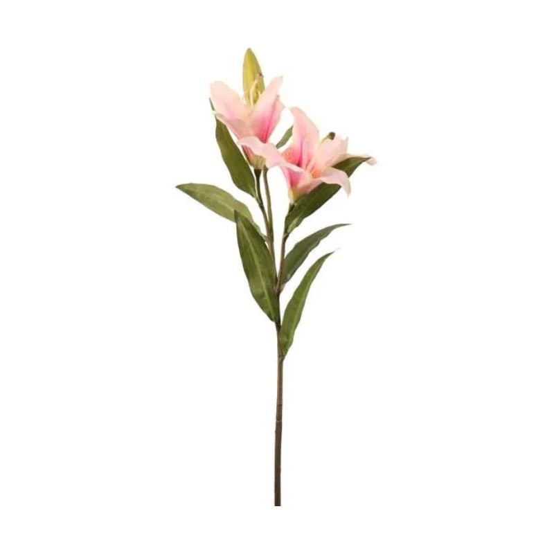 Lys rose fleur artificielle decoration de fete intemporelle