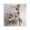Guirlande de Fleurs Rose poudré Fleurs Artificielles Premium - Décoration de fête