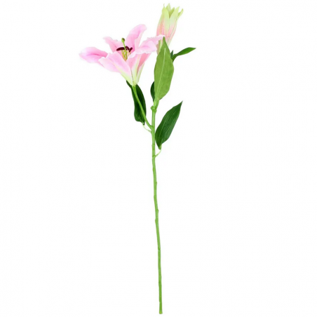 Grand Lys Rose Fleur Artificielle - Décoration de table premium