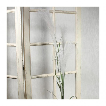 Bouquet 5 tiges de pampas beige ivoire - Herbe artificielle